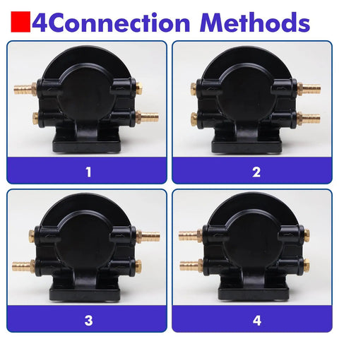 Marine Fuel Water Separator Kit For Outboard Motors Fits Yamaha And Mercury Marine With Brass Fittings Three Eighth Inch Barb To One Quarter Inch NPT Replaces B32013 35-60494-1 18-7932-1 18-17928 35-809097