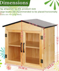 Outdoor Library Book Box Storage Small Wooden Cabinet For Neighborhoods And Schools To Swap And Share Books Flyers Newspapers And Art DIY Friendly Weatherproof Finish Paintable Wood Post Not Included with dimensions.