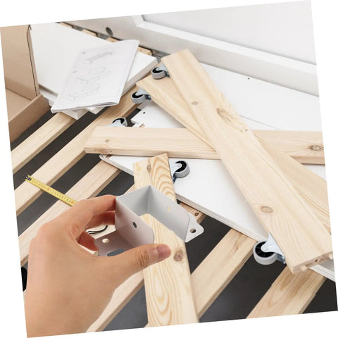 Built Tough Metal Bed Rail Fasteners Twenty Piece Hinge Buckles And Snappy Slide Hooks For No Sweat Bed Frame Setup Solid Fit Furniture Bracket Hardware Kit