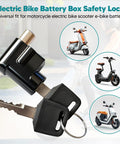 Heavy Duty Battery Box Lock For Electric Vehicles With 2 Keys Anti Theft Metal Lock Fits E Bike Electrombile And Motorcycle Easy Install Tamper Proof Cylinder Strong Security For Your Ride