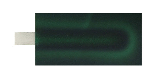 Magnetic Viewing Film For Science Class And Home Experiments 3 By 4 Inches showcasing magnetic field lines on green flexible sheet