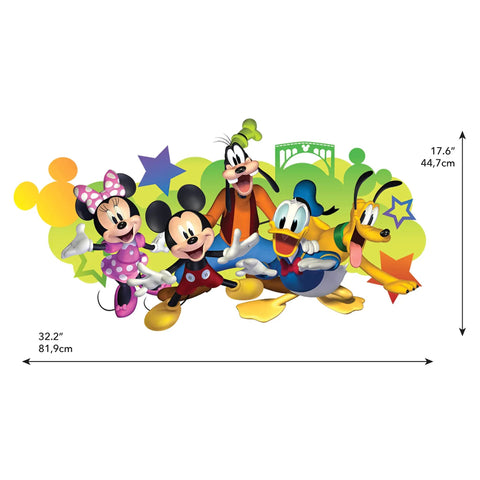 Disney Mickey And Friends Giant Peel And Stick Wall Decals With Personalization 116 Piece Set Includes Alphabet Letters For Custom Name