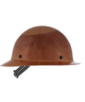 Side view of Skullgard Full-Brim Hard Hat With Staz-On Pinlock Suspension Non-Slotted Cap Made Of Phenolic Resin Natural Tan
