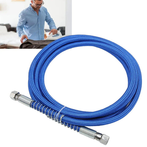 Blue silicone steam hose for boilers and irons, heavy-duty flexible rubber tube with high heat resistance, stable performance