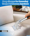 Must Have All In One Universal Shop Vac Adapter Kit Fits Most One To Twenty Gallon Vacs used on sofa for pet stain cleaning