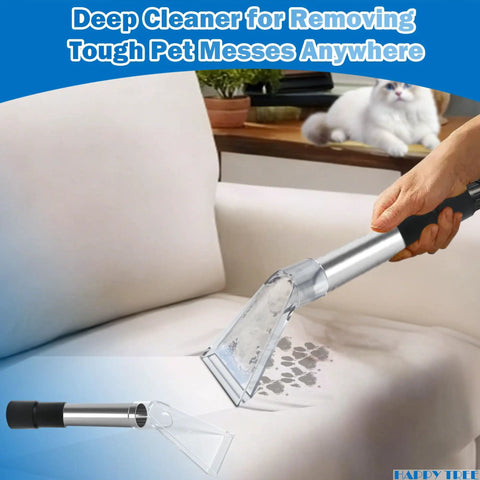 Must Have All In One Universal Shop Vac Adapter Kit Fits Most One To Twenty Gallon Vacs used on sofa for pet stain cleaning
