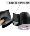 Wide Duct Tape 5 Inch Wide Industrial Grade Black Heavy Duty Waterproof Tape With Beefy Adhesive No Residue UV Resistant