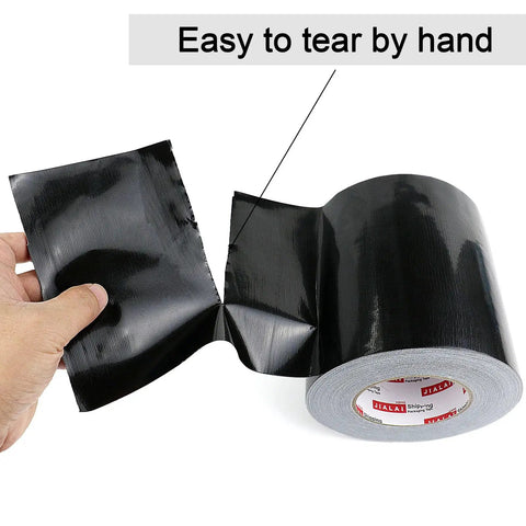 Wide Duct Tape 5 Inch Wide Industrial Grade Black Heavy Duty Waterproof Tape With Beefy Adhesive No Residue UV Resistant