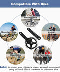 Beefy Square Taper Crankset For Mountain Bikes 170mm Crank Arm Set 104 BCD 32T Chainring With Bolts Compatible With Bikes