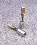 Water jet actuator pistons with springs; brass tips and steel bodies (2 pcs)
