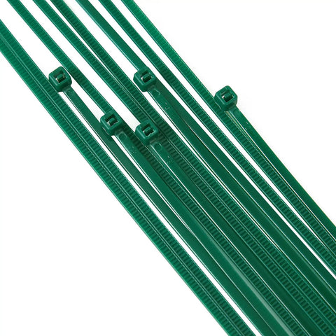 4 Inch 3mm Dark Green Nylon Garden Cable Zip Ties Self Locking Twist Ties For Plants And Trellises Durable Multipurpose Fasteners