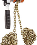 603 Series Mini Ratchet Lever Chain Hoist With Six Point Three Eighths Inch Lever, 1100 Lbs Capacity, rubber hand grip visible