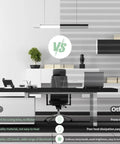 Comparison of 5000K LED Ceiling Light Fixture With Plug In, Linkable 16W Shop Tube Light For Garage Basement Kitchen And Workbench on a desk