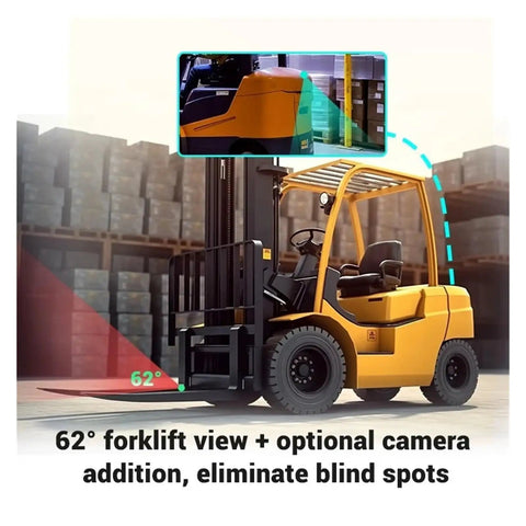 Seamless Rear And Side Feeds For Quicker Warehouse Loads Dodge Dangerous Blind Spots Integrated Night Vision Heavy Duty Wireless Forklift Camera Kit Featuring Clear Interior Display And Long Lasting Rechargeable Battery