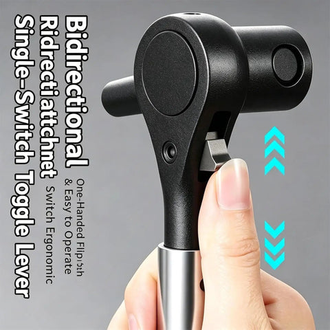 Heavy Duty Ratchet Cargo Winch Tensioner Bar 18 And 22 Inch Reversible Tool ergonomic handle close-up