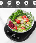 33 Lb Digital Kitchen Scale High Precision 0.1 Oz 1 G With LED Display For Cooking And Baking, 15 Kg Capacity, Tare Function