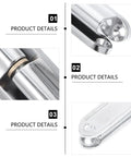 Close-up of Heavy Duty Screw On Door Hinges for Internal Cabinets and Electrical Control Boxes with zinc alloy details