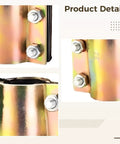 Close-up of Leakproof Pipe Repair Clamp For DN50 Tubing 2.4 To 2.5 Inch Fit Galvanized Steel With 6 Bolts