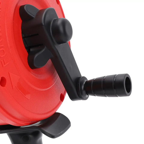 Heavy Duty 7.5M Drain Auger Snake With Drill Mode Attachment crafted from premium 65 manganese steel handle for effective use.