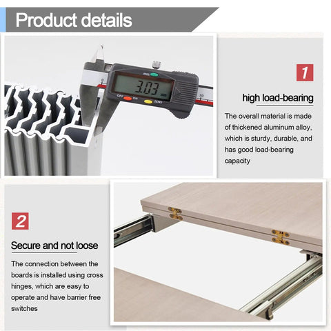 Caliper measuring 3mm thick aluminum for Heavy Duty Aluminum Drawer Slides With Full Extension And Concealed Table And Desk Hinge No Fuss