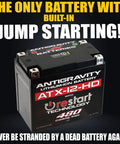 Heavy Duty Lithium Motorcycle And Powersport Battery With Built In Jump Starting 8Ah For ATV Quad UTV Scooter Lawn Mower Generator