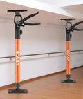 Sturdy Telescopic Support Pole For Cabinets, 2-Pack Steel Third Hand Tool Adjustable Quick Support Rod 154 Lbs Capacity in use.