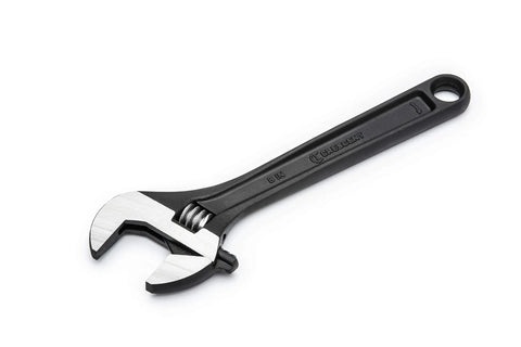 8 Inch Adjustable Black Oxide Wrench With Hex Jaw For Secure Grips And Quick Tightening, Ergonomic Handle For Comfort And Less Fatigue