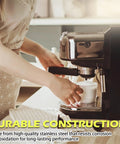 Precision Shower Screen Kit For 58Mm Breville Sage Oracle Espresso Machines upgrade being installed in espresso machine.