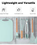 Ultimate Camping Kitchen Utensils Set For Outdoor Cooking Portable Silicone Cookware Kit hanging tools and cutting board