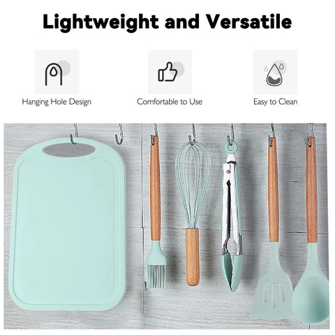 Ultimate Camping Kitchen Utensils Set For Outdoor Cooking Portable Silicone Cookware Kit hanging tools and cutting board