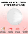Replacement Nail Dust Collector Filter 2 Pack Reusable Filter For 2 In 1 Nail Dust Collector Vacuum Fan Extractor Pro Grade Quality Keeps Your Work Area Clean With Strong Suction Easy Fit