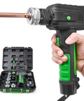 Pro Super Stars Electric Tubing Expander Swaging Tool Kit W 2200mAh Battery Powered HVAC Copper Aluminum Pipe Beller with accessories