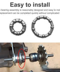 Rear Coaster Hub Bearings Set For Bikes, 2x 7/32 x 9 Bearings And 1x 1/4 x 7 Bearing installation on bike hub