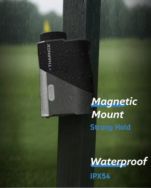 Ultra Compact Golf Range Finder With Slope And Triangulation, 1300 Yard Range, Lightweight, magnetic mount in rain, IPX54 waterproof