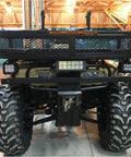 Image of Heavy Duty ATV Front Cargo Basket With Mounting Kit 36 Inch Long 17 Inch Wide 6 Inch High Steel Mesh Rack on an ATV
