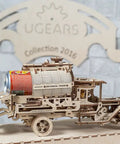Tanker Mechanical Model Kit For Adults, DIY 3D Wooden Puzzles With Working Engine And Moving Transmission, Includes Can Holder, 594 Pieces, Boss-Level Truck Build, Perfect Father’s Day Gift, wooden tanker side view