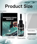 Upgraded Windshield Crack Repair Kit with Nano Glass Repair Liquid for Cars and All Surfaces, product size details