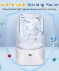 Small Portable Washing Machine with ozone and blue light for deep cleaning, designed for compact use and quick refresh.