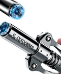 leakproof grease gun coupler 12000 PSI with double handle and six claws, perfect for tight seals and universal grease fittings.
