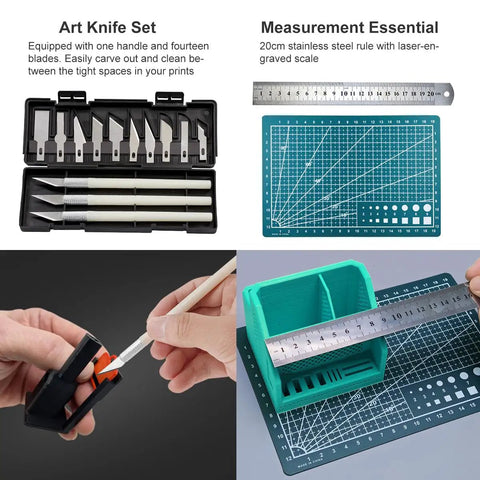Goes Hard 82 Piece 3D Printer Tool Kit With Rugged Carry Case For Nozzle Sweeping Print Removal And No Sweat Daily Repairs Brushes Needles Cutter