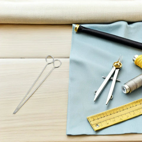 Stainless Steel Wick Needle Set For Candle Making Lightweight And Easy Threading 6 Inch Wick Centering Pin For Precise Wick Positioning In Aromatherapy Candles And DIY Craft Projects. stainless steel wick centering pin on sewing tools