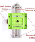 Top view of Heavy Duty Cross Slide Table For Milling Machine With Dual Axis X Y Travel Adjustment showing cast iron base and components.