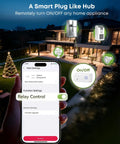 WiFi Refrigerator Thermometer With Freezer Alarm and Remote Temperature Monitoring Dope App Alerts Email Buzzer Power Outage Alerts Pass Through Outlet Hub Two Sensors Ultra Flat Probe for Home Kitchen hub settings on phone