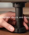 Heavy Duty Adjustable Furniture Leveling Feet Set Of 12 For Beds Desks Cabinets Shelves And Workbenches Non Slip being installed