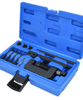 Thsakzo 13-piece motorcycle chain breaker set in blue plastic case with rivet tool and accessories