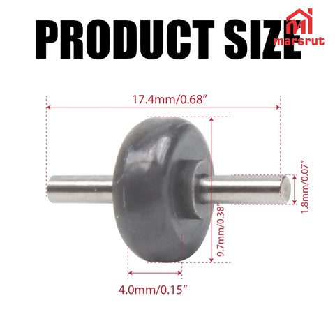 4 Pairs Soleplate Wheels Replacement For V6 V7 V8 V10 V11 V15 Drive Cleaner Head Rollers displaying product size details