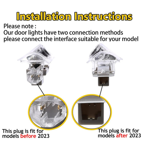 Installation instructions for Dope Car Door Lights Logo Projector With Hd Led Welcome Light For Lexus Models Ls Es Is Lx Rx Gs