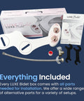 Non Electric Bidet Attachment With Self Cleaning, Single Nozzle, Rear Wash, Adjustable Water Pressure, Easy Install Kit