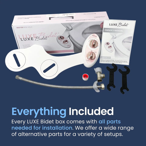 Non Electric Bidet Attachment With Self Cleaning, Single Nozzle, Rear Wash, Adjustable Water Pressure, Easy Install Kit