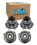 4 Piece Front And Rear Wheel Bearing And Hub Assembly Set For 2012 2017 Toyota Prius V Direct Fit Replaces Worn Hubs And Bearings